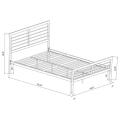 Cooper Silver Full Bed - MyWaynesHome #