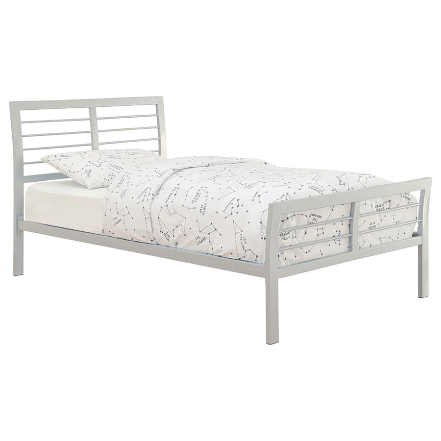 Cooper Silver Twin Bed - MyWaynesHome #