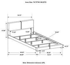 Conner Black Eastern King Bed - MyWaynesHome #