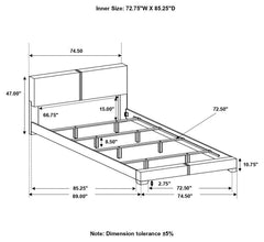 Conner Black California King Bed - MyWaynesHome #