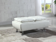 Dilleston White Storage Ottoman - MyWaynesHome #