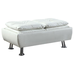 Dilleston White Storage Ottoman - MyWaynesHome #