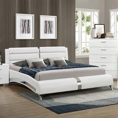 Jeremaine White California King Bed - MyWaynesHome #