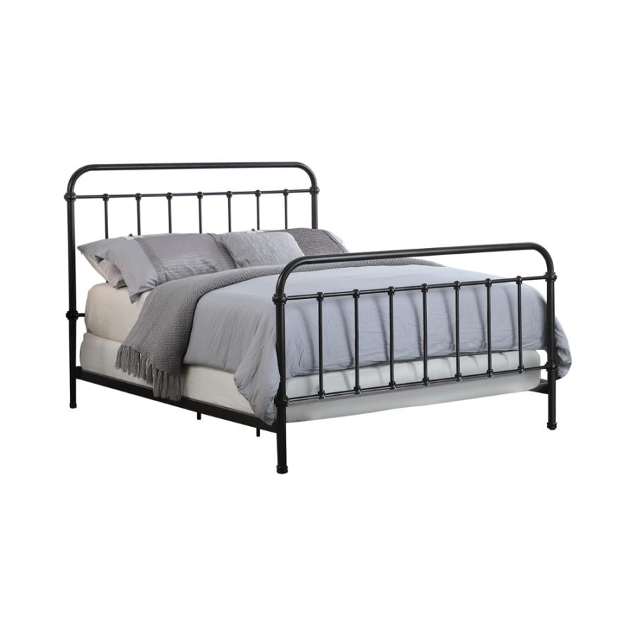 Livingston Brown Eastern King Bed - MyWaynesHome #
