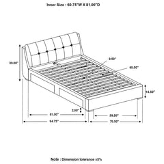 Fenbrook Grey Queen Storage Bed - MyWaynesHome #