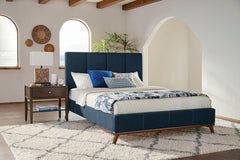 Charity Blue Eastern King Bed - MyWaynesHome #