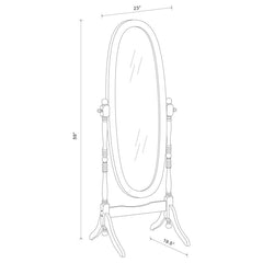 Foyet Brown Cheval Mirror - MyWaynesHome #