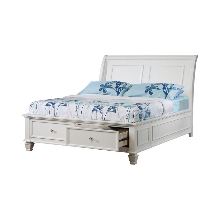 Selena Ivory Twin Storage Bed - MyWaynesHome #