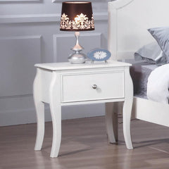 Dominique White Nightstand - MyWaynesHome #