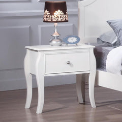 Dominique White Nightstand - MyWaynesHome #