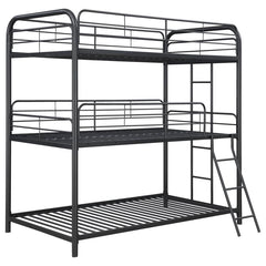 Garner Grey Twin / Twin / Twin Triple Bunk Bed - MyWaynesHome #
