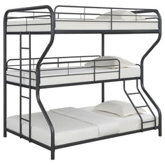 Garner Grey Full / Twin / Full Triple Bunk Bed - MyWaynesHome #