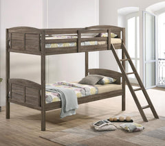 Flynn Brown Twin / Twin Bunk Bed - MyWaynesHome #