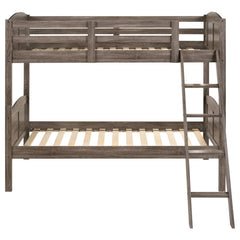 Flynn Brown Twin / Twin Bunk Bed - MyWaynesHome #