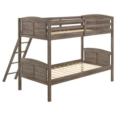Flynn Brown Twin / Twin Bunk Bed - MyWaynesHome #