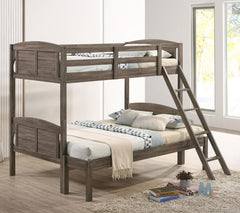 Flynn Brown Twin / Full Bunk Bed - MyWaynesHome #