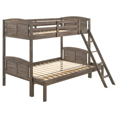 Flynn Brown Twin / Full Bunk Bed - MyWaynesHome #