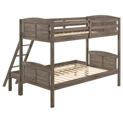 Flynn Brown Twin / Full Bunk Bed - MyWaynesHome #
