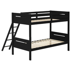 Littleton Black Twin / Twin Bunk Bed - MyWaynesHome #