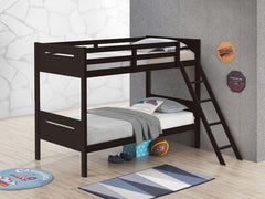 Littleton Brown Twin / Twin Bunk Bed - MyWaynesHome #