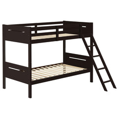 Littleton Brown Twin / Twin Bunk Bed - MyWaynesHome #