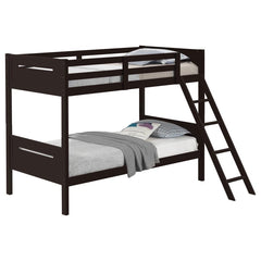 Littleton Brown Twin / Twin Bunk Bed - MyWaynesHome #
