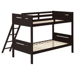 Littleton Brown Twin / Twin Bunk Bed - MyWaynesHome #