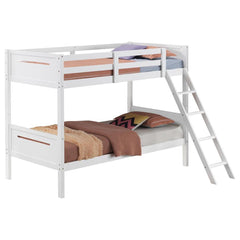 Littleton White Twin / Twin Bunk Bed - MyWaynesHome #