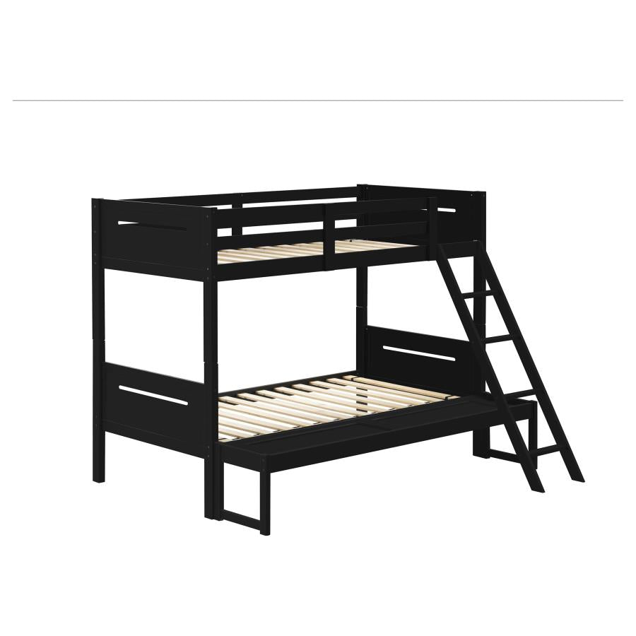 Littleton Black Twin / Full Bunk Bed - MyWaynesHome #