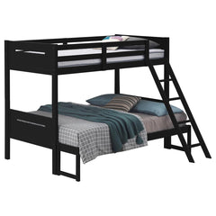 Littleton Black Twin / Full Bunk Bed - MyWaynesHome #