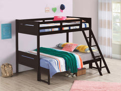 Littleton Brown Twin / Full Bunk Bed - MyWaynesHome #