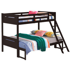 Littleton Brown Twin / Full Bunk Bed - MyWaynesHome #