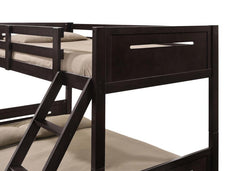 Littleton Brown Twin / Full Bunk Bed - MyWaynesHome #
