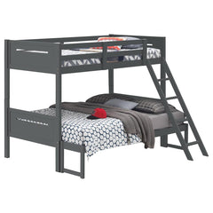 Littleton Grey Twin / Full Bunk Bed - MyWaynesHome #