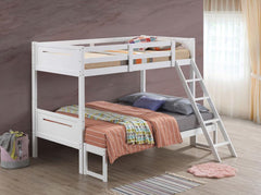 Littleton White Twin / Full Bunk Bed - MyWaynesHome #