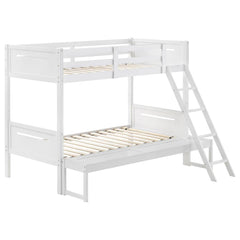 Littleton White Twin / Full Bunk Bed - MyWaynesHome #