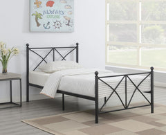 Hart Black Twin Bed - MyWaynesHome #