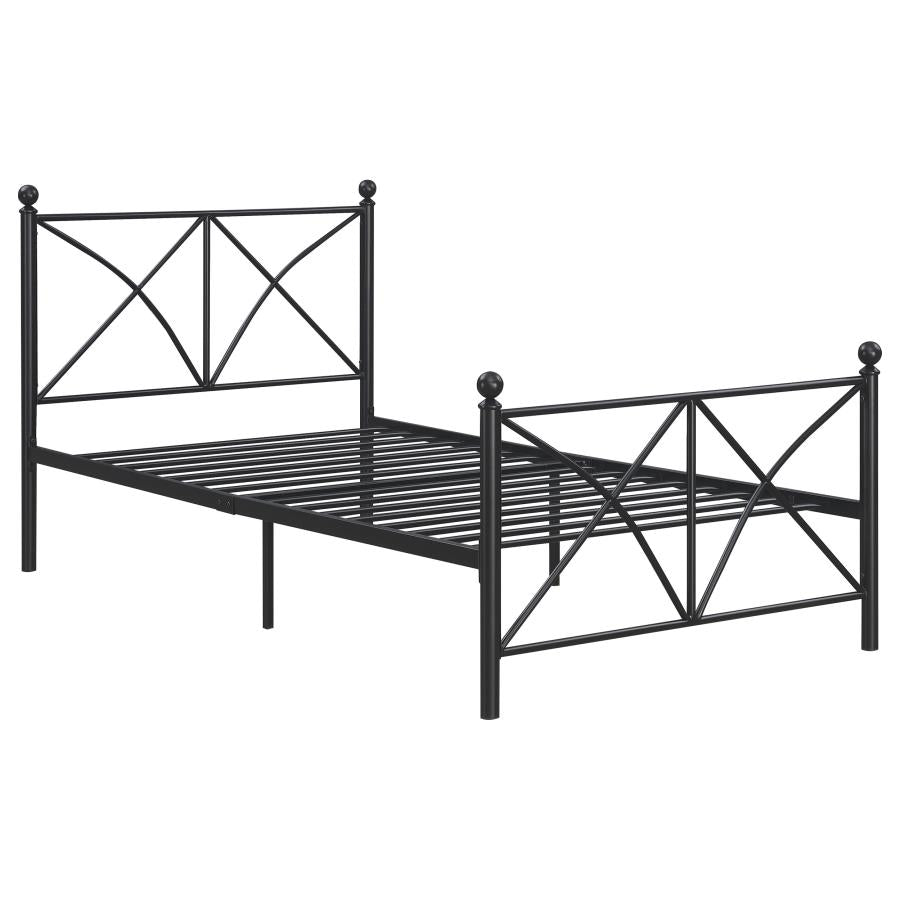 Hart Black Twin Bed - MyWaynesHome #