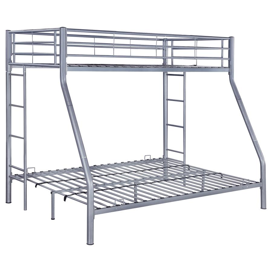 Hayward Silver Twin / Full Bunk Bed - MyWaynesHome #