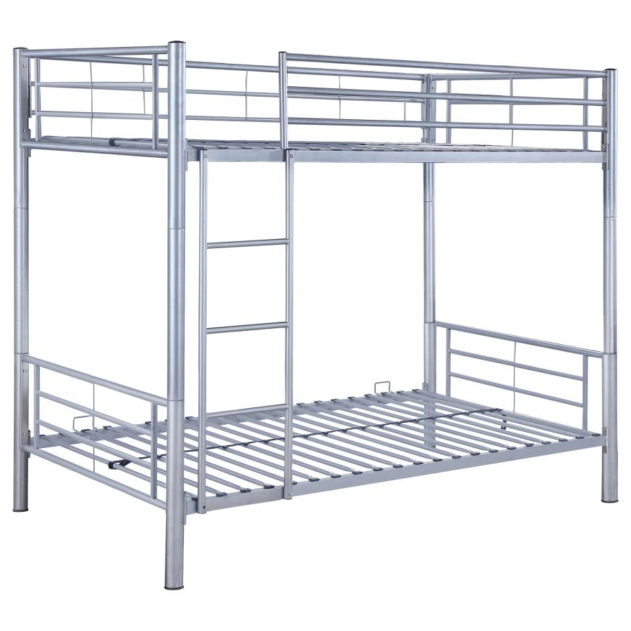 Hayward Silver Twin / Twin Bunk Bed - MyWaynesHome #