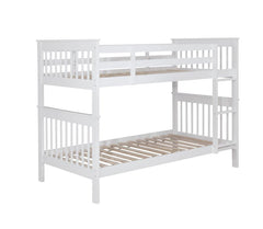 Chapman White Twin / Twin Bunk Bed - MyWaynesHome #