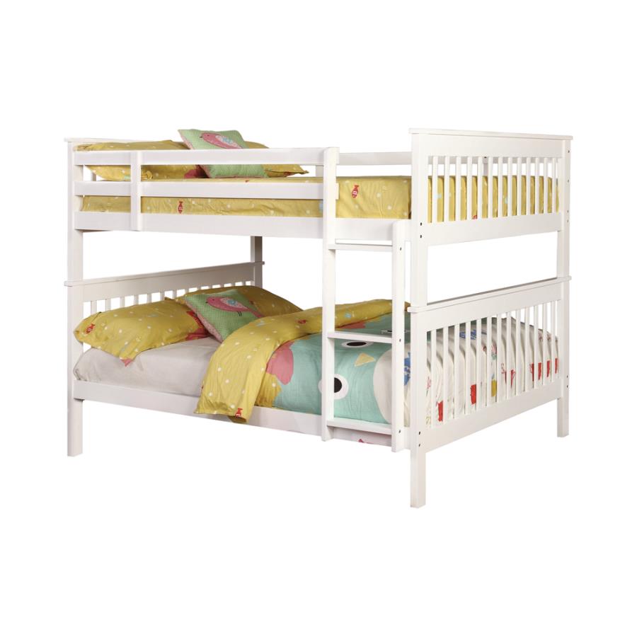 Chapman White Full / Full Bunk Bed - MyWaynesHome #