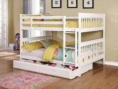 Chapman White Full / Full Bunk Bed - MyWaynesHome #