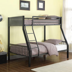 Meyers Black Twin / Full Bunk Bed - MyWaynesHome #