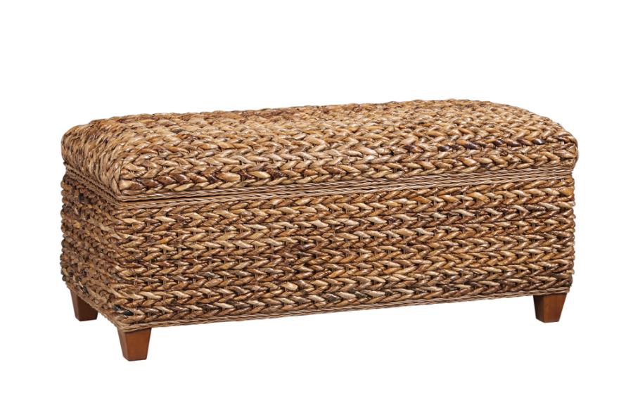 Laughton Brown Storage Bench - MyWaynesHome #