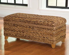 Laughton Brown Storage Bench - MyWaynesHome #