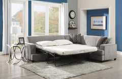 Tess Grey Sleeper Sectional - MyWaynesHome #
