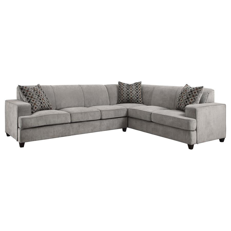Tess Grey Sleeper Sectional - MyWaynesHome #