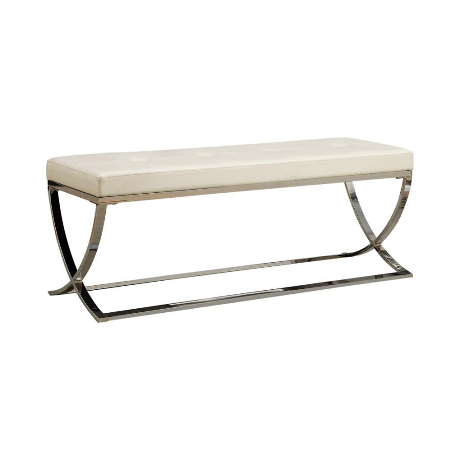 Walton White Bench - MyWaynesHome #