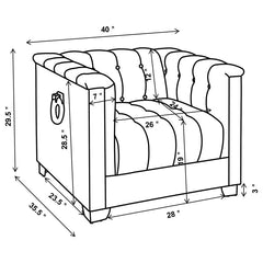 Chaviano Ivory 4 Pc Sofa Set - MyWaynesHome #